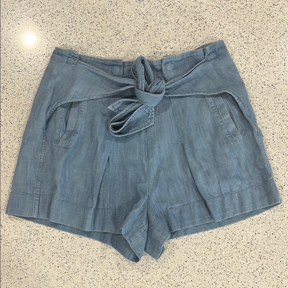 3.1 Phillip Lim Blue Tie-Waist Shorts